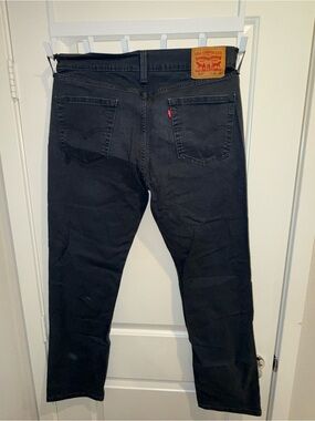 Levi's Men's Blue Slim Straight Jeans with Leather Patch 34x32.